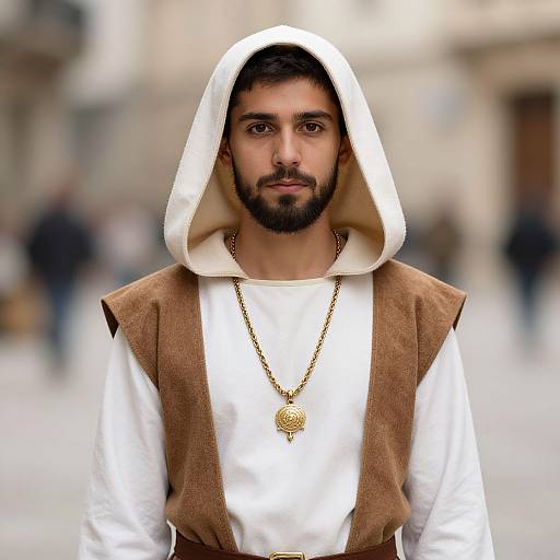 Realistic Nativity Townsperson Portrait