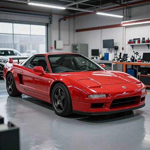 NSX Car in Workshop