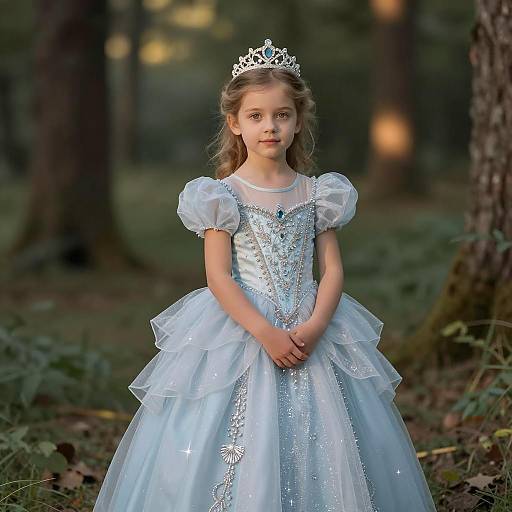 Enchanting Princess in Woodland Glade