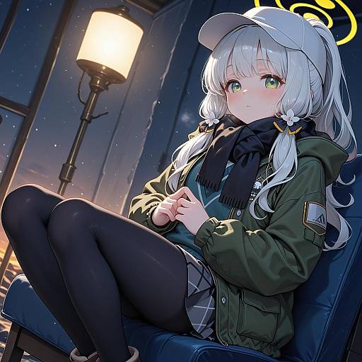 Illustration of Hare (camp) (blue archive), blue archive in the style of Aya shachou