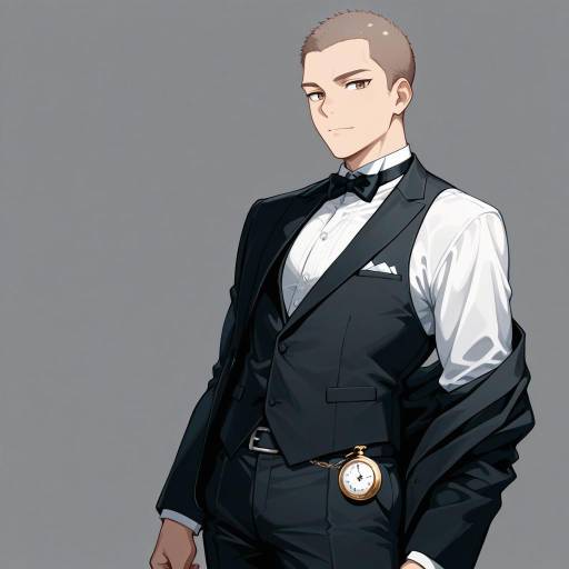 Determined Cowboy in Formal Tuxedo Determined Cowboy in Formal Tuxedo