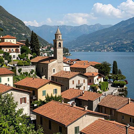 Historic Omegna Village View