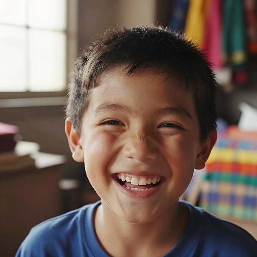 Laughing Boy in Morning Marketplace