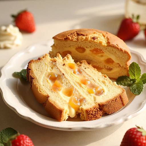 Layered Hojaldre Cake with Fruit