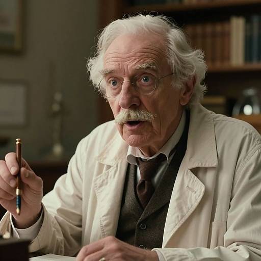 Cinematic Portrait of Genius Scientist