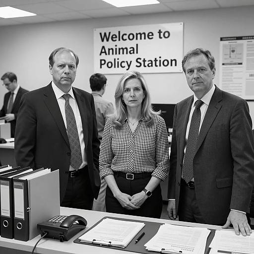 Black and White Office Dynamics