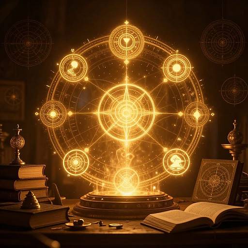 Golden Hermeticism Alchemist's Study