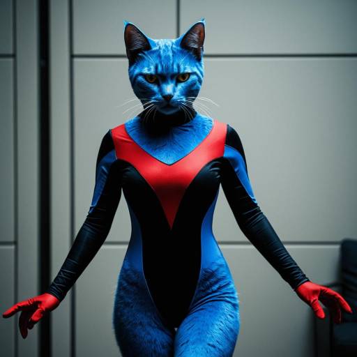 Dynamic DexStarr Cosplay: Blue Cat Hero