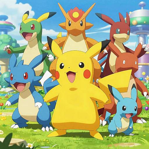 Vibrant Fantasy Pokemon Creature Designs