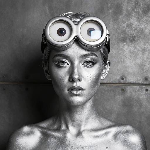 Seamless Chrome Silver Minion Look