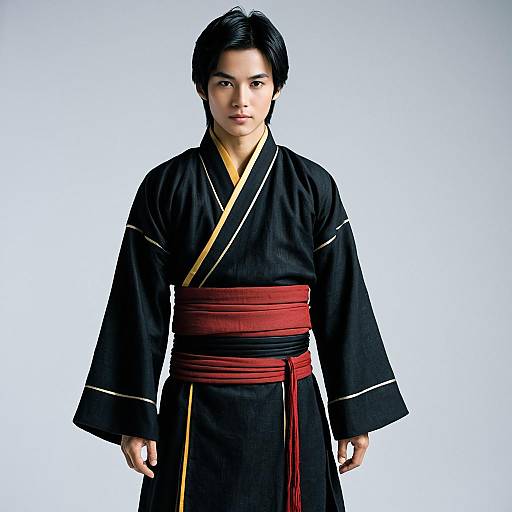 Man in Traditional Asian Costume