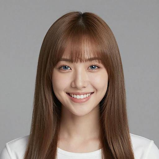 Bright Portrait of Young Woman