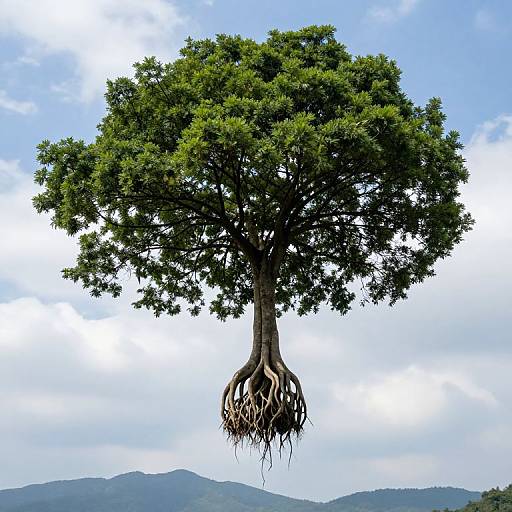 Gravity-Defying Majestic Tree