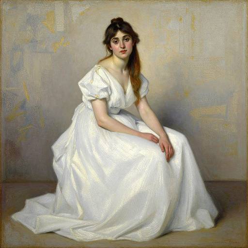 Luminous Spanish Luminist Woman Portrait