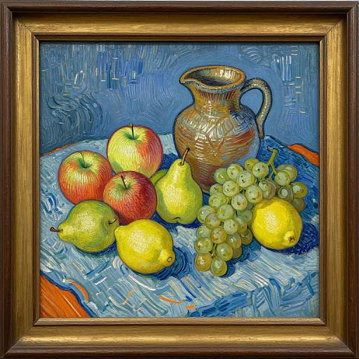 Van Gogh Inspired Fruit Still Life
