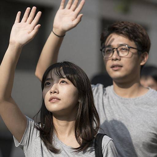 Outdoor Portrait of Engaged Couple
