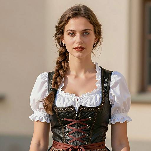 Portrait of a Bavarian Young Woman