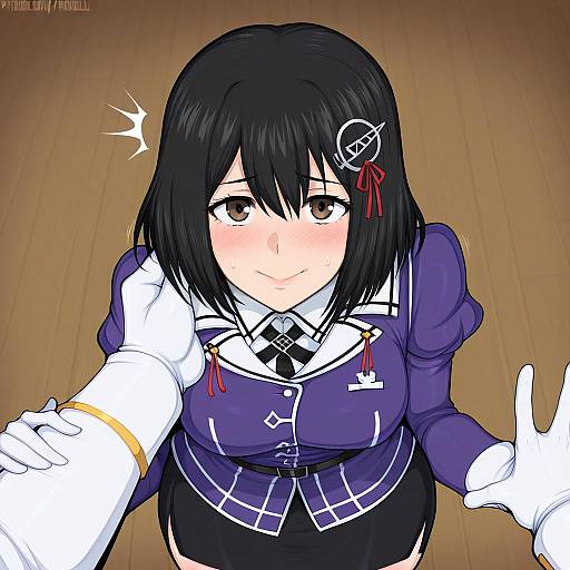 Illustration of Haguro kai ni (kancolle), kantai collection in the style of Afrobull