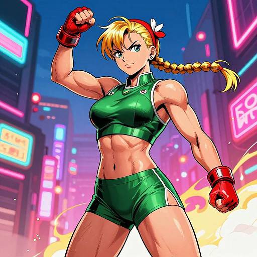 Cammy Victory Pose Comic Style