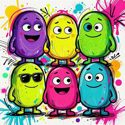 Vibrant Urban Graffiti Sketches