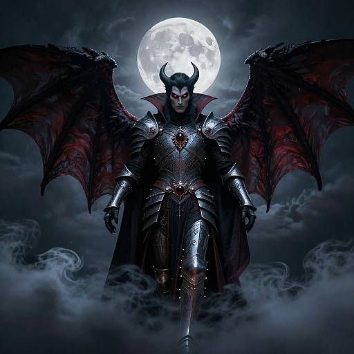 Vampire Overlord Descending at Night