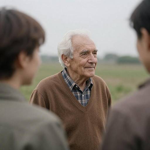 Portrait of an Elderly Man in Nature
