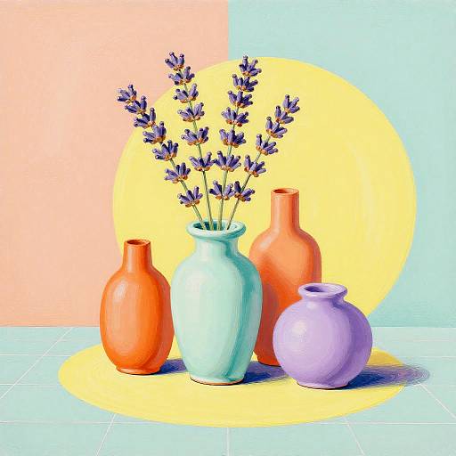 Pastel Memphis-Inspired Still Life