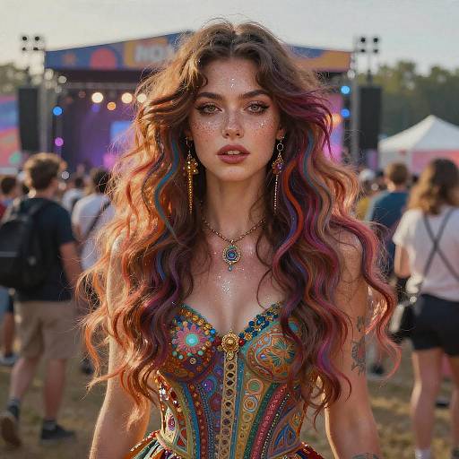 Stunning Winter Festival Portrait in Detail