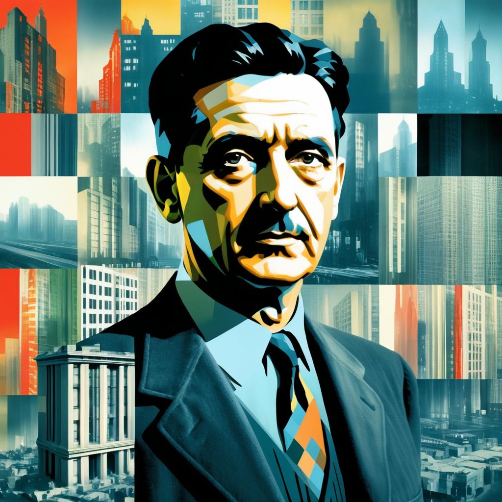 George Orwell in a 1927 Metropolis Collage