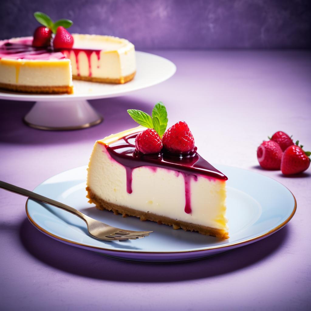 Gourmet Cheesecake with Vintage Flair