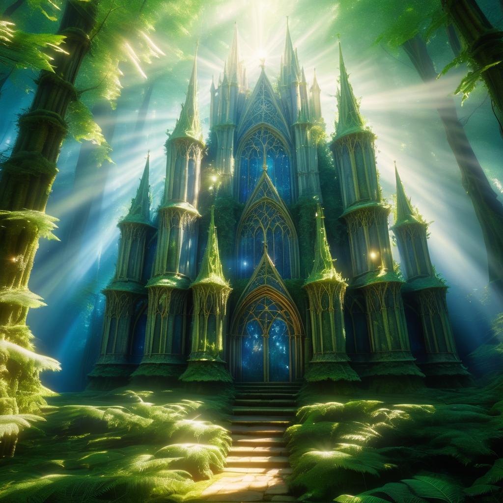 Whimsical Cathedral in Enchanted Forest