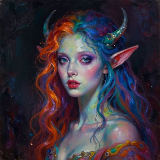 Vivid Cinematic Mystical Female Portrait