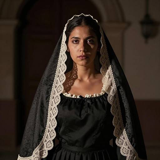 Eerie La Llorona Costume Portrait