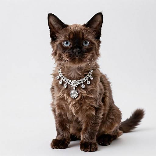 Elegant Portrait of York Chocolate Cat