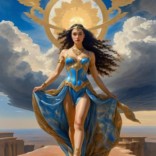 Surreal Oil Painting of Venus Goddess