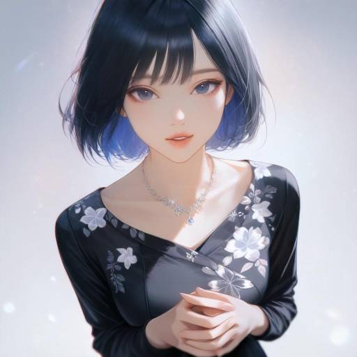 Realistic Portrait of Saori from Blue Archive
