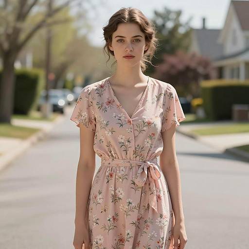 Vintage Springtime Elegance in Suburbia