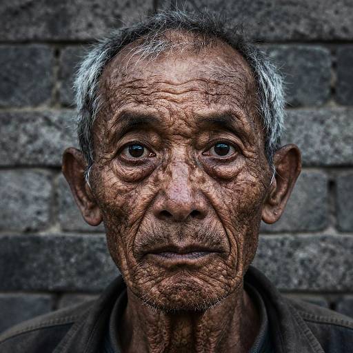 Gaunt Elder with Intense Gaze