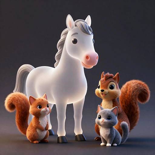 Realistic Translucent Cartoon Portrait