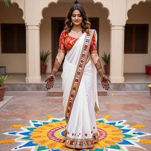 Traditional Mehndi Ceremony in Rajasthan