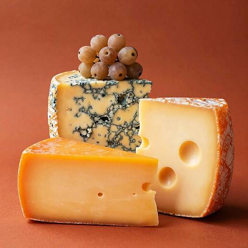 Vibrant Assortment of Cheeses