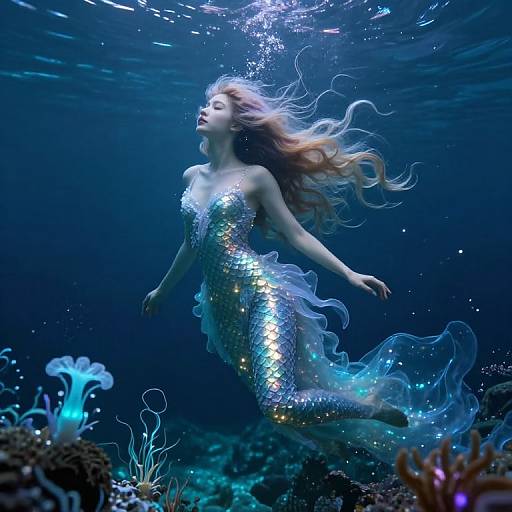 Enchanted Aquatic Enchantress Portrait