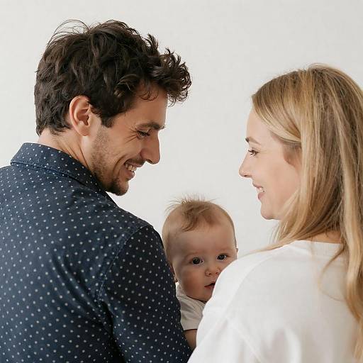 Joyful Family Moment with Baby