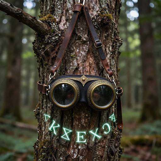 Enchanted Medieval Brass Goggles