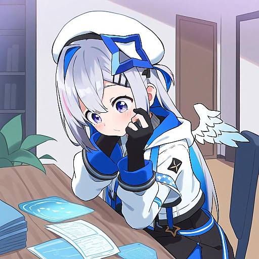 Illustration of Amane kanata (work), hololive in the style of Bubukka