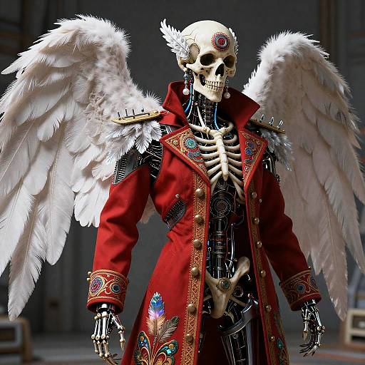 Ultra-Detailed Biomechanical Death Angel Portrait