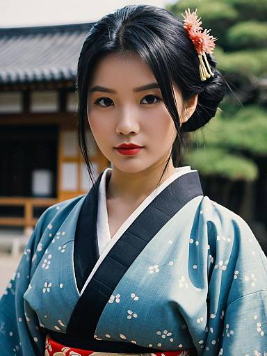 Realistic Kaminari in Kimono