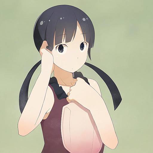 Illustration of Asahina hiyori, kagerou project in the style of Nakamura yukitoshi