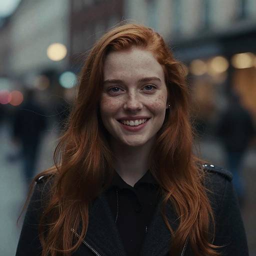 Cinematic Ginger Winter Portrait with Horror Twist