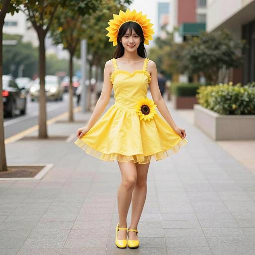 Sunflower Fancy Dress Costume
